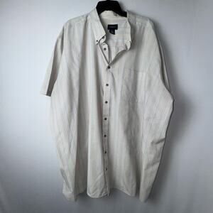 Harbor Bay Casual Men's Short Sleeve Button-Up Size 4XL